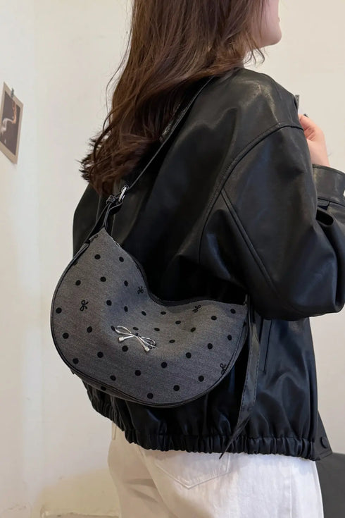 'Jolene' Bowknot Polyester Crossbody Bag - Celes Fashion